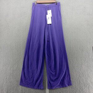 PAROSH Pants Womens‎ Size Small Purple Roux Trousers Elastic Waist Stretch Knit